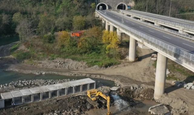 Ordu'da Akçaova Irmağı’na sel önlemi