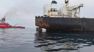 Karadeniz'de patlama yaşayan 'KAIROS'ta yangın söndürüldü... VIRAT'ın çeki operasyonu sürüyor