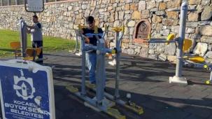 Kocaeli Darıca'da Millet Bahçesi'nde kesintisiz çalışma