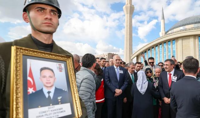 Üç şehidimiz de Ankara'da son yolculuğuna uğurlandı