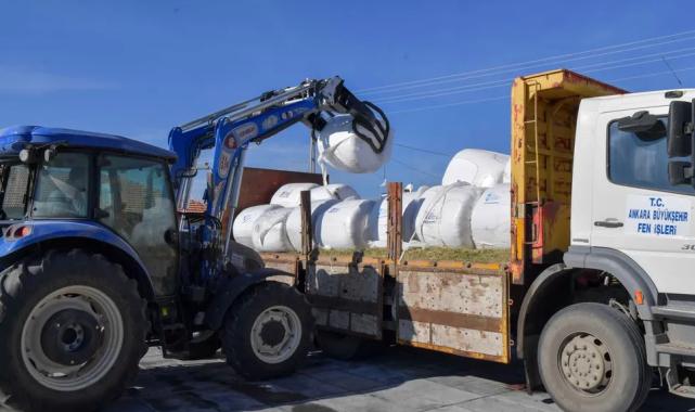 Ankara’da hayvan yetiştiricilerine silaj desteği