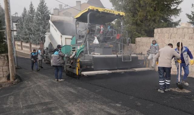 Kayseri Melikgazi'de konforlu ulaşım için yol çalışması