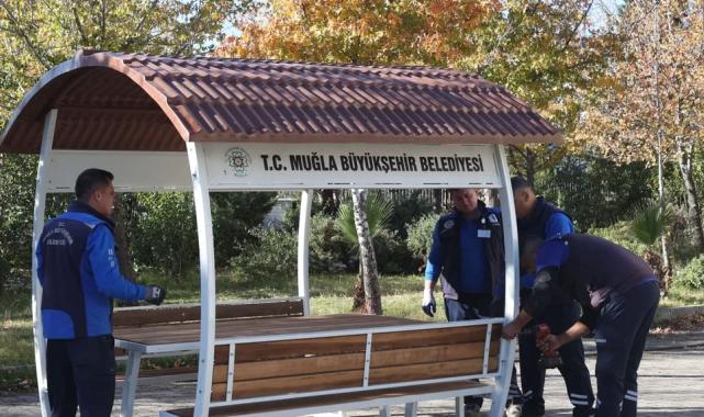 Muğla Köyceğiz'de ortak alanlar Büyükşehir güzelliği