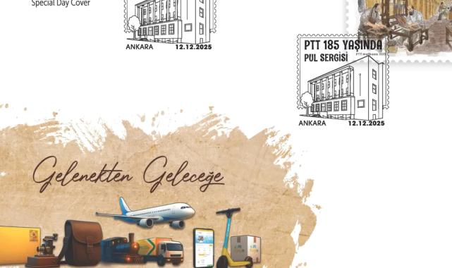 PTT'den “PTT 185 Yaşında Pul Sergisi” Konulu Özelgün Zarfı