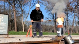 Kartepe Tramvay Hattı'nda ilk kaynak gerçekleşti