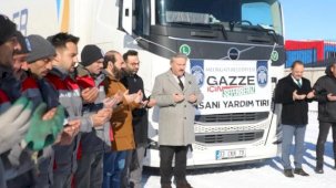 Kayseri Melikgazi'den Gazze'ye yardım tırı