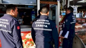 Kayseri zabıtadan işletmelere denetim