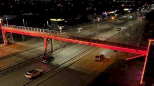 Kocaeli'den kadına şiddete karşı turuncu mesaj