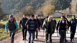 Kütahya’da Gelinkayası mevkiinde doğa yürüyüşü