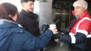 Ordu'da soğuk havada iç ısıtan hizmet