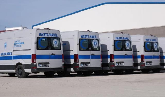 Samsun'da hasta nakil aracı sevinci