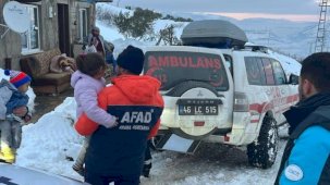 AFAD koordinasyonunda Onikişubat’ta zorlu kış şartlarında hayati müdahale
