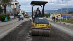 Antalya Büyükşehir'den Kestel yoluna bakım onarım