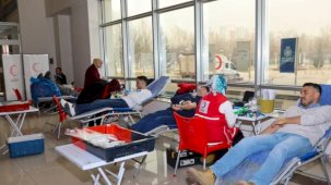 Konya Selçuklu'da kan bağışı kampanyasına destek