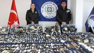 Muğla otogarlarında sıkı güvenlik... 2 bin 520 kesici alet ele geçirildi