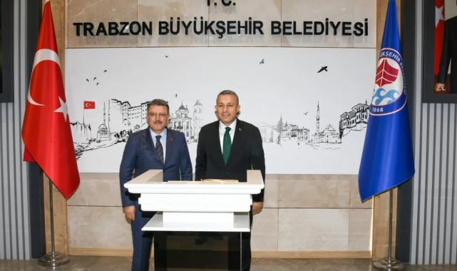 Trabzon Valisi Şahin’den Büyükşehir’e ziyaret
