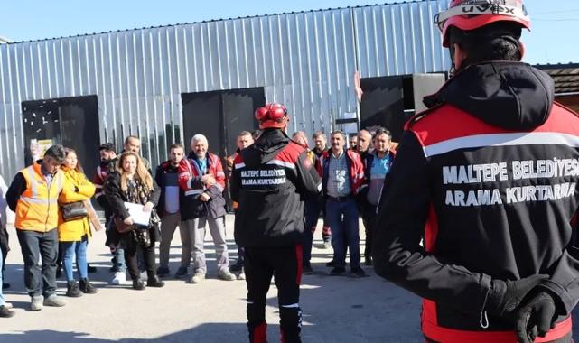 Maltepe'de belediye personeline yangın farkındalık eğitimi