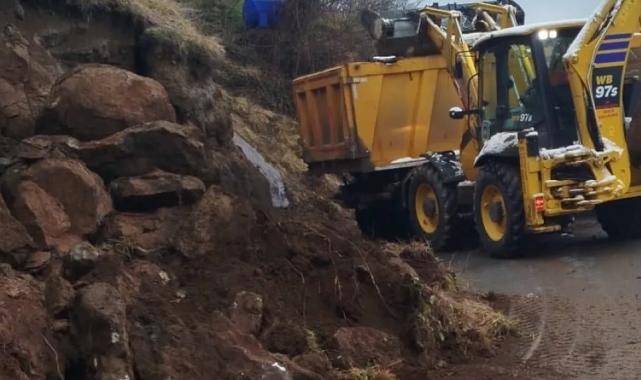 Ordu’da kar suları heyelanlara yol açtı