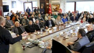 Keçiörenli muhtarlardan Başkan Özarslan'a destek ziyareti