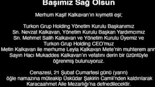 Turkon Holding'in Acı Günü