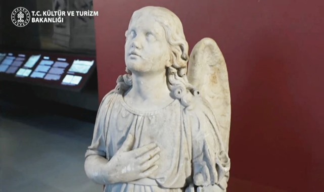 22 yıl sonra gelen iade... “Melek Heykeli” yerine döndü