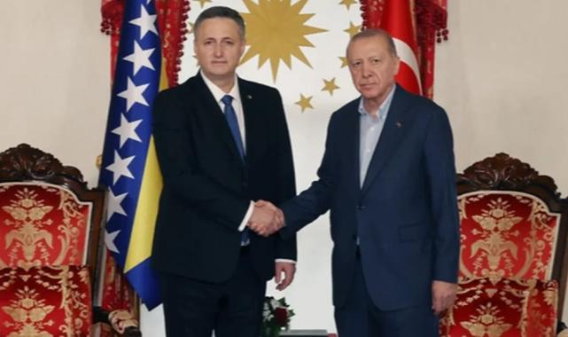 Cumhurbaşkanı Erdoğan, Beçiroviç'i Dolmabahçe'de ağırladı