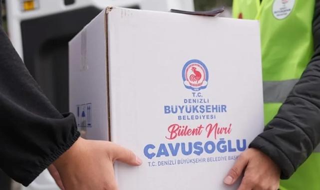 Denizli Büyükşehir’den 25 bin aileye gıda kolisi