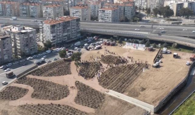 İzmir İtfaiyesi Korusu için ilk fidanlar toprakla buluştu