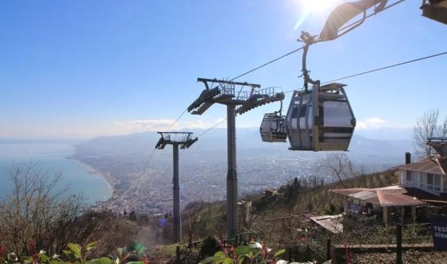 Ordu’da teleferik hattı bakımdan geçti