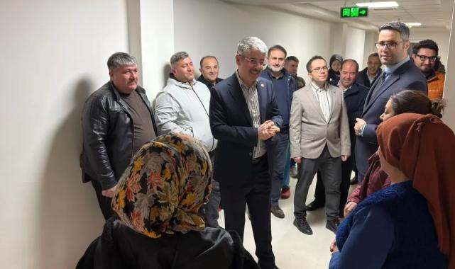 Şaban Çopuroğlu'ndan çat kapı hastane ziyareti