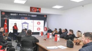 Ankara Keçiören Belediyesi'nden personele yangın söndürme eğitimi