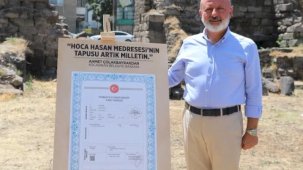 Kayseri'nin ilk medresesinde restorasyon zamanı