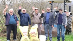 Kocaeli'de gübreler toprakla buluşuyor, yüzler gülüyor