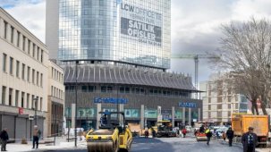 Malatya'da çarşı merkezinde asfalt çalışması