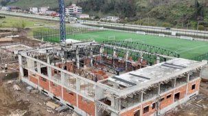 Ordu'da Eskipazar Spor Kompleksi inşaatı sürüyor