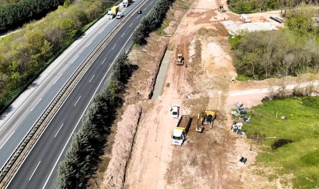 Alikahya TEM Bağlantı Yolu tam sürat