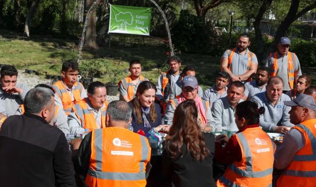 Antalya'da yeşil bayraklı parkta emek buluşması