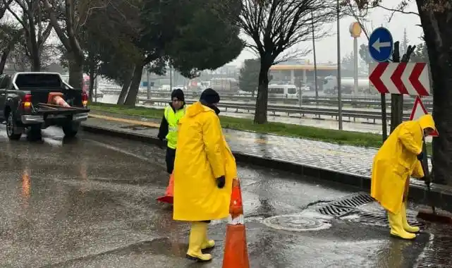 Gaziantep Büyükşehir yağışlara karşı sahada