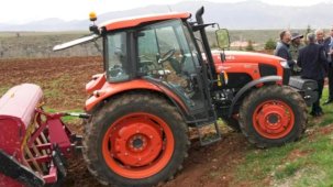 Adana'da Tufanbeyli çiftçisine çilek ve nohut desteği