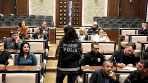 Ankara Keçiören'de özel güvenlik personeline 'Narko Kaan' eğitimi