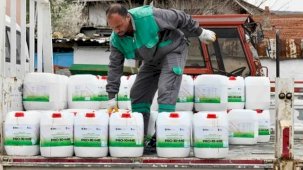 Ankaralı üreticiye sıvı gübre desteği