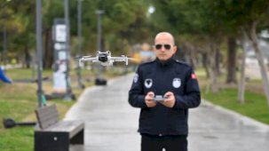 Antalya’da zabıta drone ile denetimde