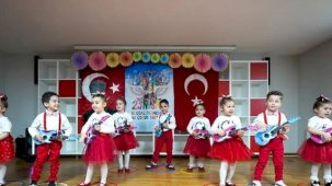 İstanbul Maltepe kreşlerinde 23 Nisan coşkusu