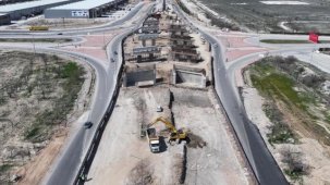 Konya’da TÜMOSAN Kavşağı’nda çalışmalar sürüyor
