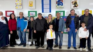 Küçük ressam Yağız Baladur'dan muhteşem sergi