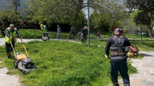 Maltepe’nin parklarında yaz hazırlığı