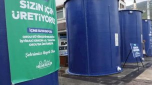 Ordu'da kırsal mahallelere fiberglas depo desteği