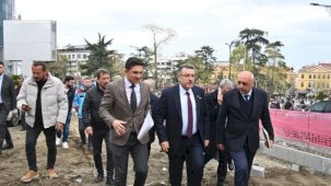 Trabzon'da Başkan Genç, Meydan’daki dönüşümü yerinde inceledi