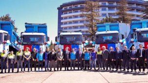 Trabzon'da Büyükşehir Belediyesi araç filosunu güçlendiriyor