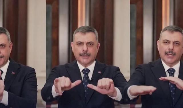 Bakan Çiftçi’den özel işaret dilli mesaj...